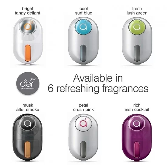 Godrej Aer Click Gel Car Air Freshener Refill & Vent Clip Freshener - Image 2