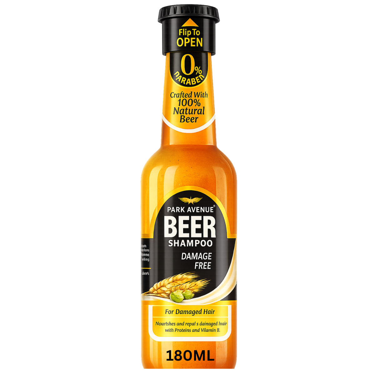 Park Avenue Beer Shampoo – Damage Free Hair Care with Natural Beer- 180ml