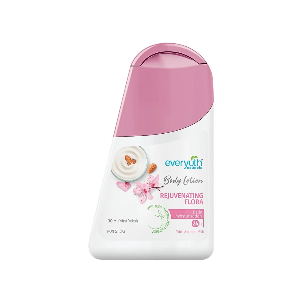 Everyuth Naturals Rejuvenating Flora Body Lotion with Almond Milk -30ml