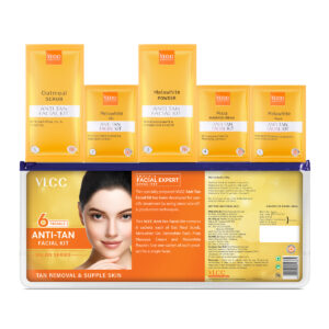 VLCC Anti-Tan Facial Kit (6 Step Facial for Tan Removal & Glowing Skin)