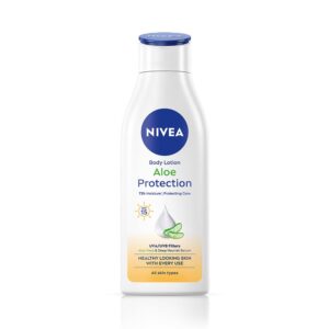 NIVEA Aloe Protection Body Lotion SPF 15 with Deep Moisture Serum for All Skin Types -200ml