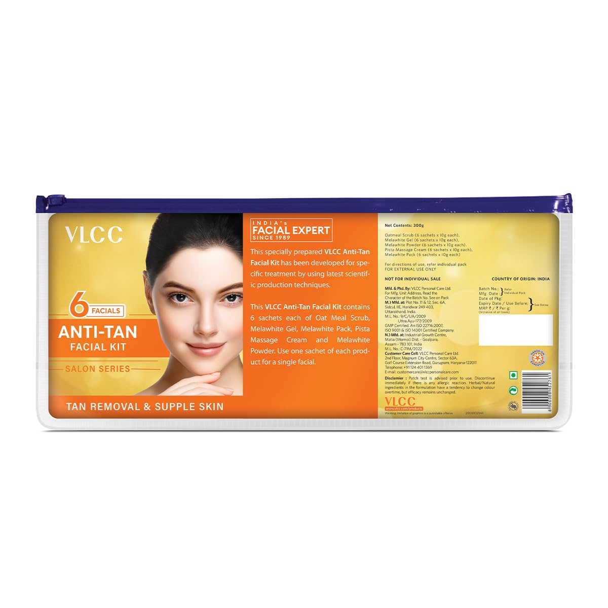 VLCC Anti-Tan Facial Kit (6 Step Facial for Tan Removal & Glowing Skin) - Image 7