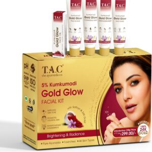 T.A.C 5% Kumkumadi Gold Glow Facial Kit (24K Gold Infused)