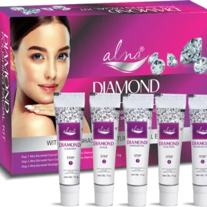 Alna Diamond Facial Kit (5 Step Skin Brightening Facial Kit)