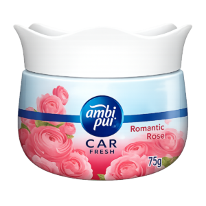 Ambi Pur Car Freshener Gel – Romantic Rose Fragrance (75g)