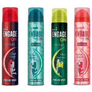 Engage ON No Gas Perfume Spray Citrus Sundowner (Long Lasting Fragrance, 100ml)