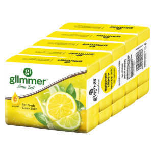 Glimmer Lime Zest Soap Bar (Pack of 5X100g) – Fresh & Clear Skin
