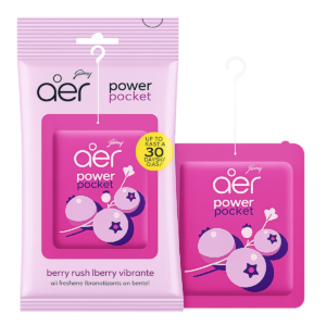 Godrej aer Power Pocket Berry Rush Bathroom Fragrance – 10g