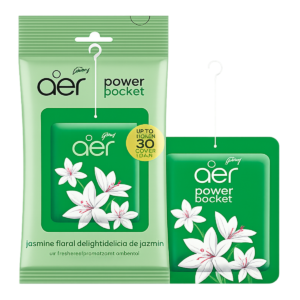 Godrej aer Power Pocket Jasmine Floral Delight Bathroom Fragrance – 10g