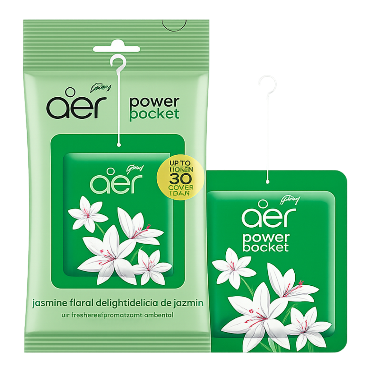 Godrej aer Power Pocket Jasmine Floral Delight Bathroom Fragrance – 10g