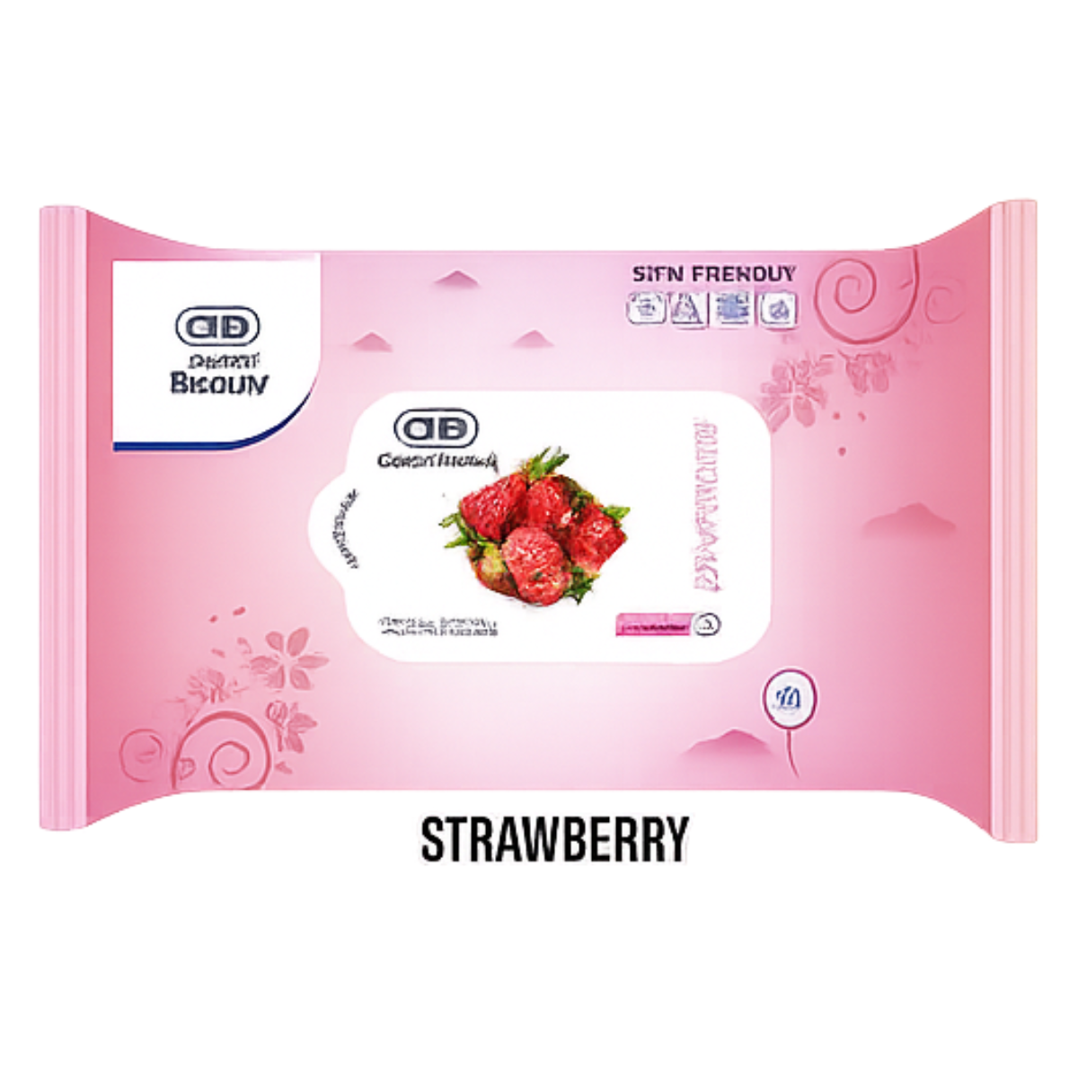 Ocean Beauty Moisturising & Soothing Wet Wipes – Strawberry - 25 Wipes