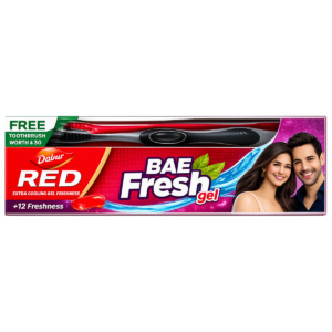 Dabur Red BAE Fresh Gel Toothpaste with Free Toothbrush