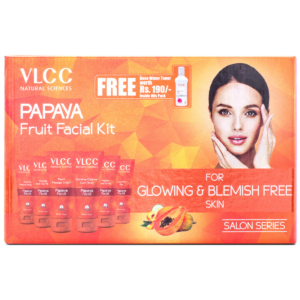 VLCC Papaya Fruit Facial Kit (6 Step Facial for Tan Removal & Glowing Skin)