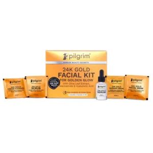 Pligrim 24K Gold Facial Kit – Golden Glow Skin Care Kit