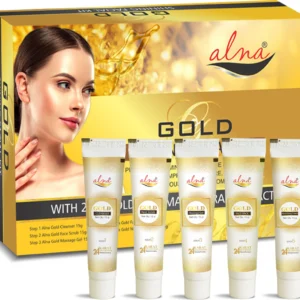 Alna Gold Facial Kit (5 Step Instant Glow Facial Kit)
