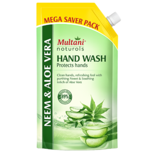 Multani Naturals Neem & Aloe Vera Hand Wash Refill Pack – (Mega Saver Pack)