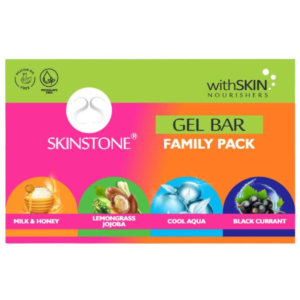 Skinstone Gel Bar Soap Family Pack (SKIN Nourishers) – 4 Fragrances - 4x125g