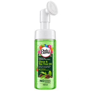 Buds & Berries Acne Fight Foaming Face Wash with Clove & Tea Tree Oil (with Built-in Brush) - 150ml