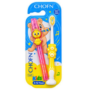 CHOFN Soft Kids Toothbrush with Protective Cap Ages 3–12 Years