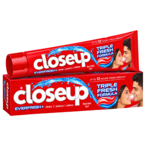 Closeup Everfresh+ Triple Fresh Formula Red Hot Gel Toothpaste (150g)