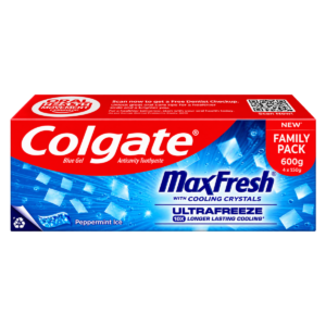 Colgate MaxFresh Gel Toothpaste - 600g (4 x 150g Family Pack)