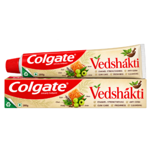 Colgate Vedshakti Ayurvedic Oral Care Toothpaste - 200g | Anti-Germ Action with Clove, Neem, Honey, Amla & Tulsi | Whole Mouth Protection
