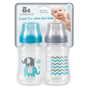 Cribmates Wide-Neck Baby Feeding Bottles - Pack of 2
