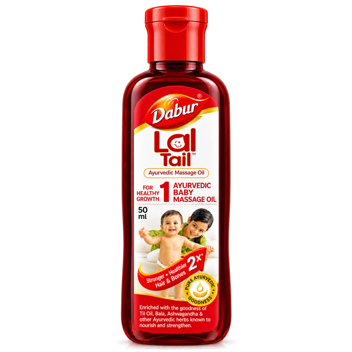 Dabur Lal Tail Ayurvedic Baby Massage Oil - 50 ml
