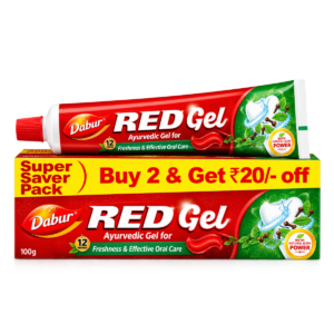 Dabur Red Gel Ayurvedic Toothpaste - 300g (2 x 150g Super Saver Twin Pack)