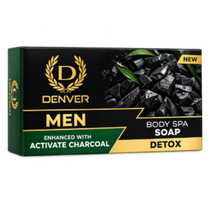 Denver Men Detox Body Spa Soap (Enhanced with Activated Charcoal) - 125 g