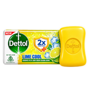 Dettol Lime Cool Bathing Soap Bar with 2x Menthol - 150 g