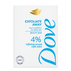 Dove Exfoliate Away Beauty Bar with 4% Refining Serum & AHA - 125 g