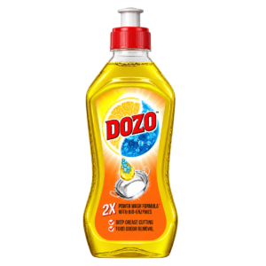 DOZO 2X Power Wash Formula With Bio-Enzymes Dish Cleaning Gel – Lemon (750 ml)