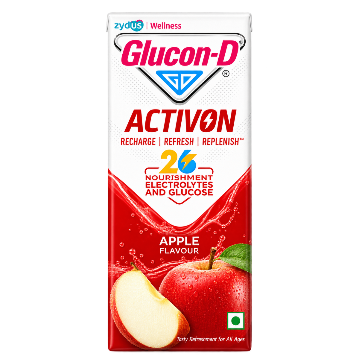 Glucon-D Activon Apple Flavour Ready to Serve Fruit Beverage - 200 ml