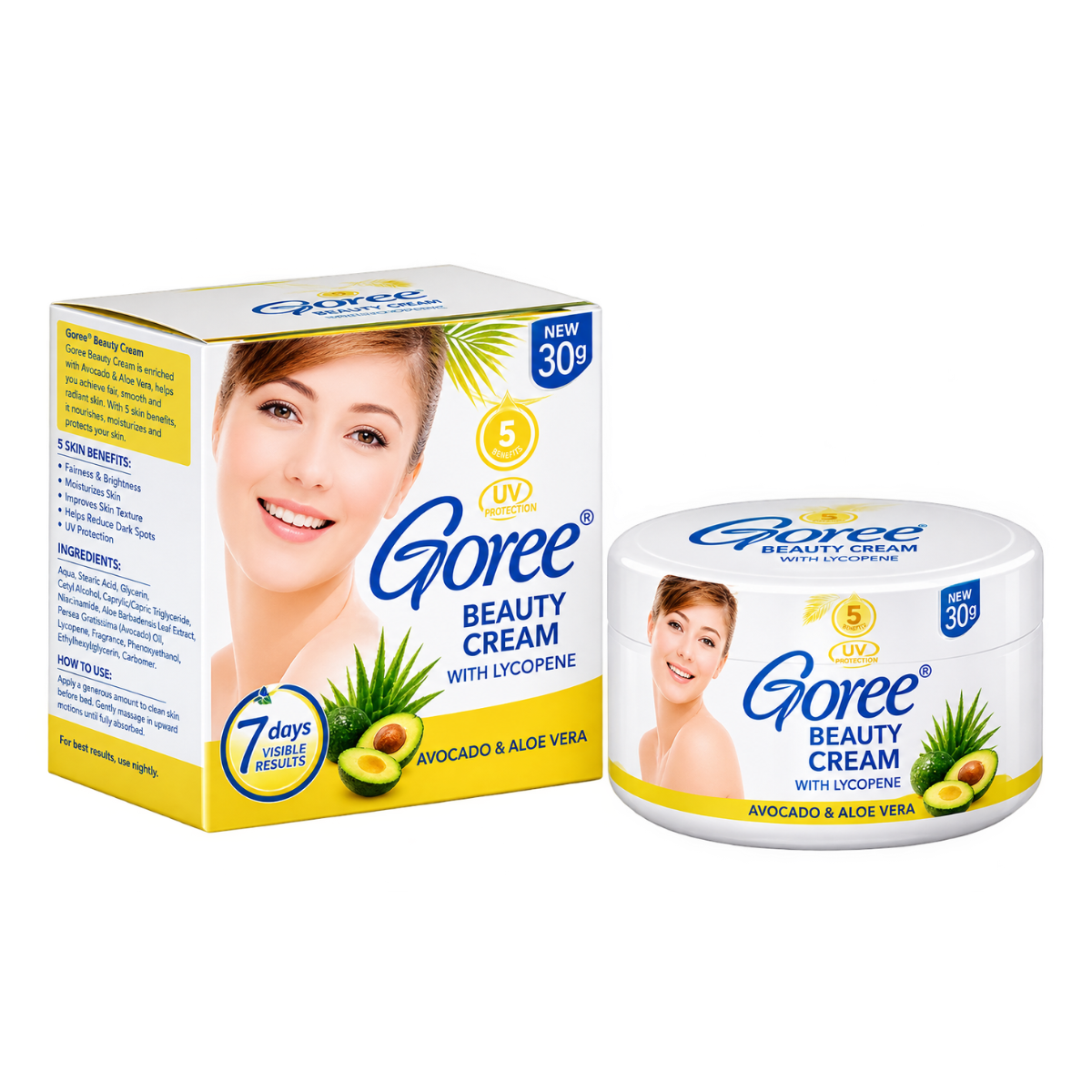 Goree Beauty Cream with Lycopene, Avocado & Aloevera