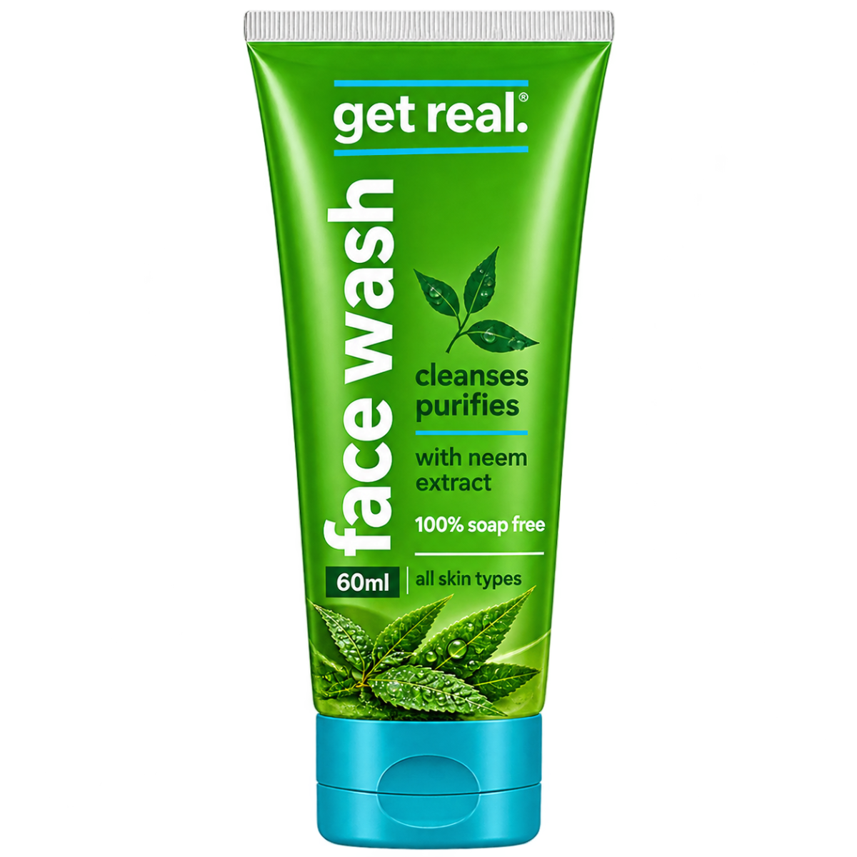 Get Real Cleanses & Purifies Neem Face Wash - 60ml