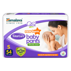 Himalaya Total Care Baby Pants Diapers - Size Small (S), 54 Pieces