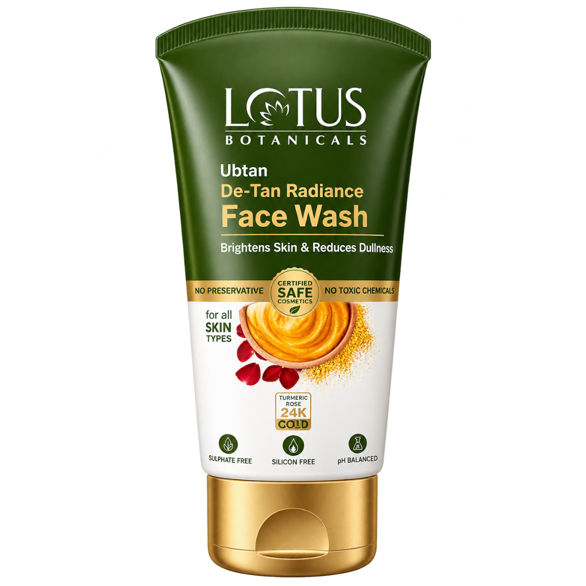 Lotus Botanicals Ubtan De-Tan Radiance Face Wash (100 ml)
