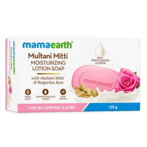 Mamaearth Multani Mitti Moisturizing Lotion Soap (with Multani Mitti & Bulgarian Rose) - 125 g