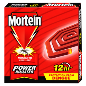 Mortein Power Booster 12hr Mosquito Repellent Coils - Pack of 10 Coils (Protection from Dengue)