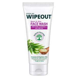 MyGlamm Wipeout Germ Killing Face Wash with Aloe Vera, Cucumber & Tea Tree Oil - 60ml