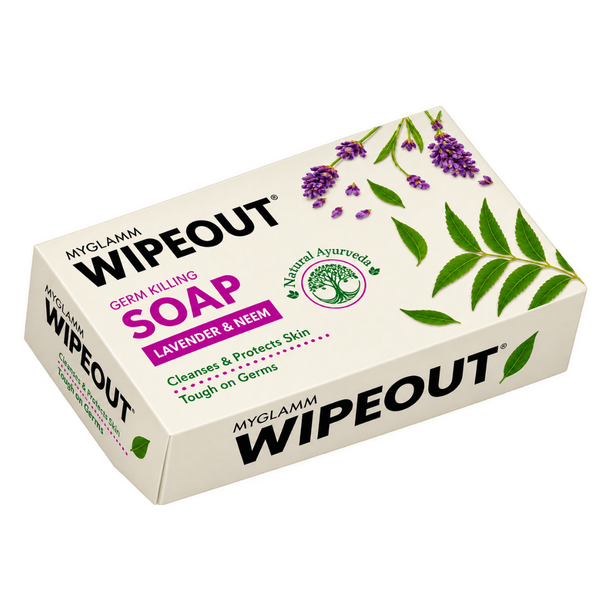 MyGlamm WIPEOUT Germ Killing Soap with Lavender & Neem - 75 g