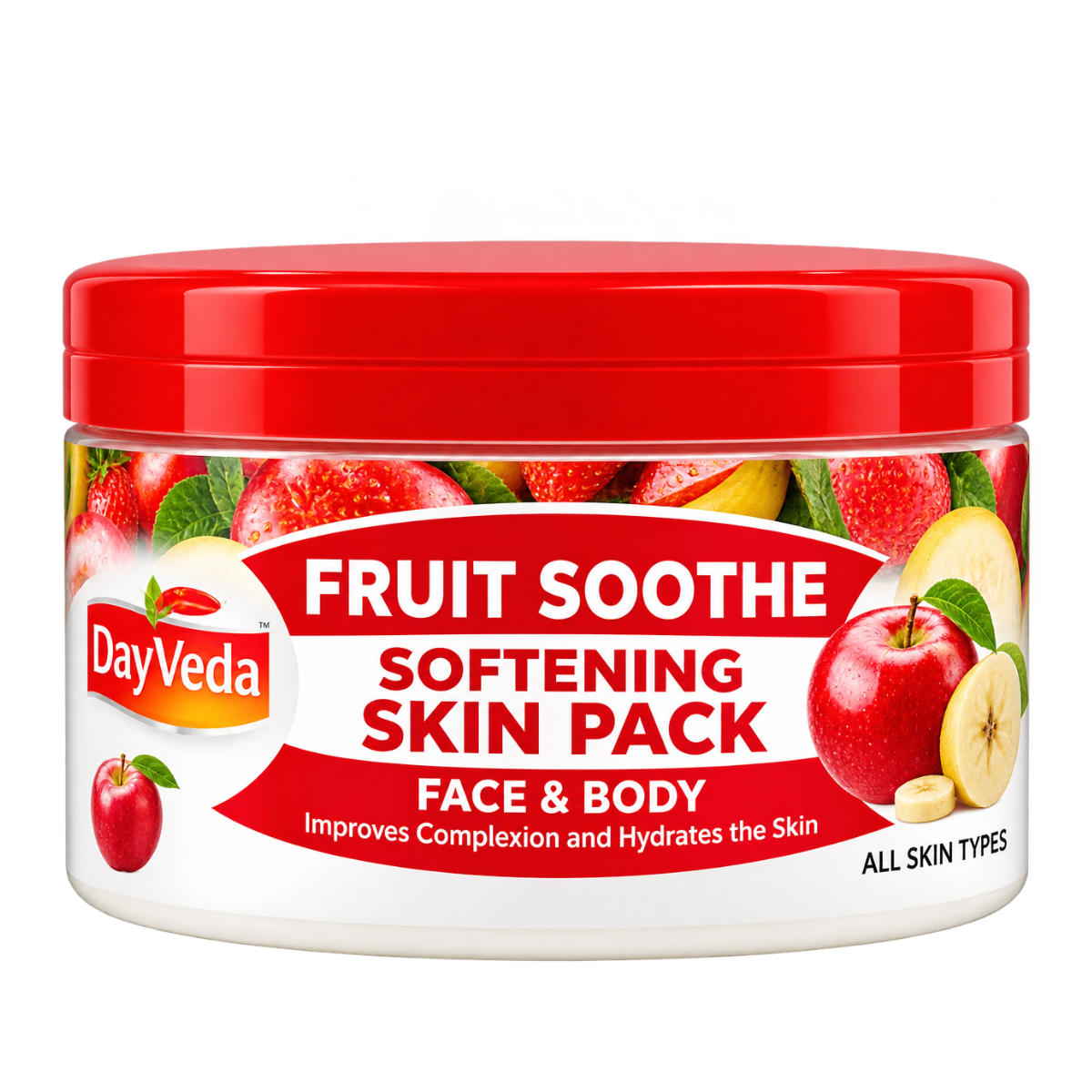 OxyVeda Fruit Soothe Softening Skin Pack - Face & Body (250g)