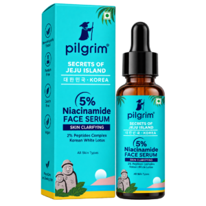 Pilgrim 5% Niacinamide Skin-Clarifying Face Serum with 1% Peptides & Korean White Lotus (Secrets of Jeju Island, Korea) - 10 ml