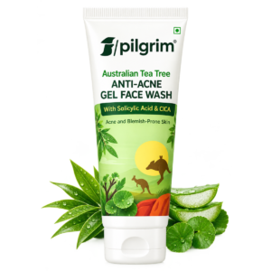 Pilgrim Australian Tea Tree Anti-Acne Gel Face Wash with Salicylic Acid & CICA - 50ml