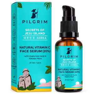 Pilgrim Natural Vitamin C Face Serum (20%) with Hyaluronic Acid & Kakadu Plum (Secrets of Jeju Island, Korea) - 30 ml
