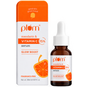 Plum 15% Vitamin C Face Serum with Mandarin for Glow Boost - 20 ml