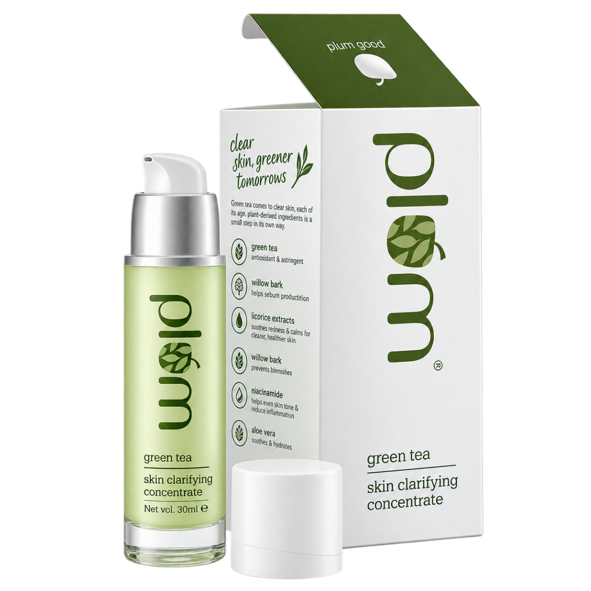 Plum Green Tea Skin Clarifying Concentrate Serum - 30 ml
