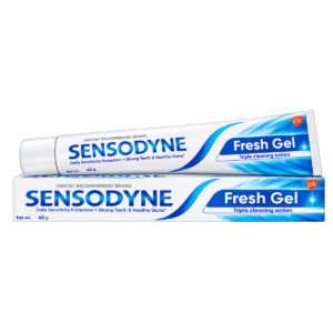Sensodyne Fresh Gel Toothpaste - 40g (Daily Sensitivity Protection + Strong Teeth & Healthy Gums)