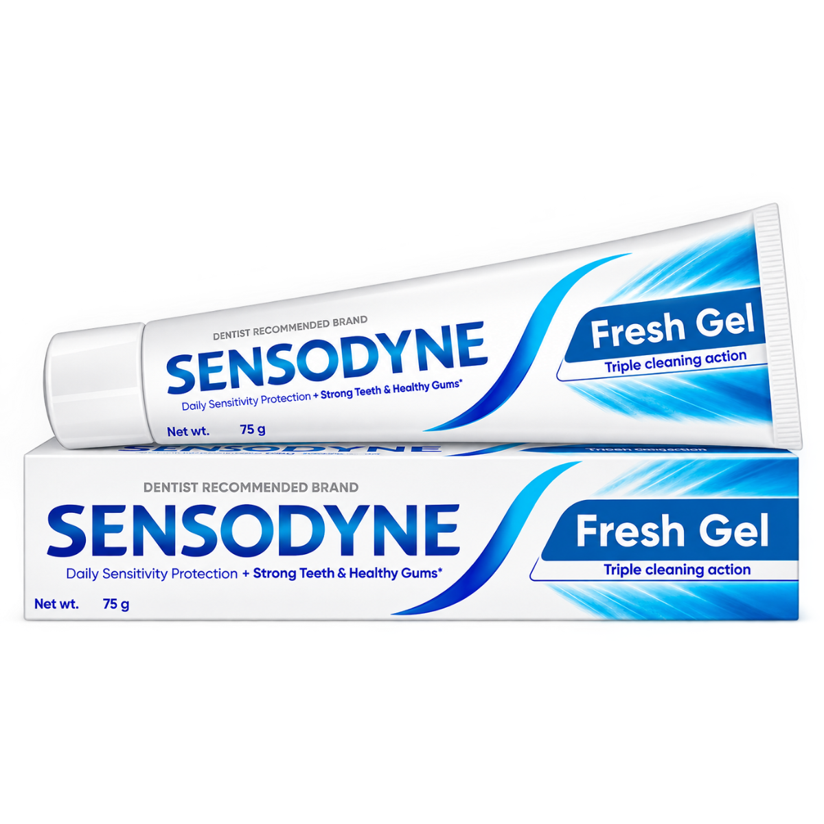Sensodyne Fresh Gel Toothpaste - 75g (Daily Sensitivity Protection + Strong Teeth & Healthy Gums)